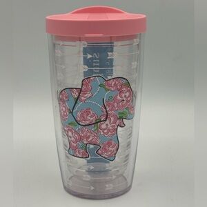 Tervis Tumbler 16 Oz Simply Southern Floral Elephant Arrows Pink Travel Lid